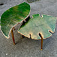 Handmade Green Epoxy Coffee table set Nesting Leaf Coffee/set table set