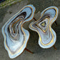 Big Geode Grey Coffee table Silver glitter shiny agate coffee table Nested coffee table set