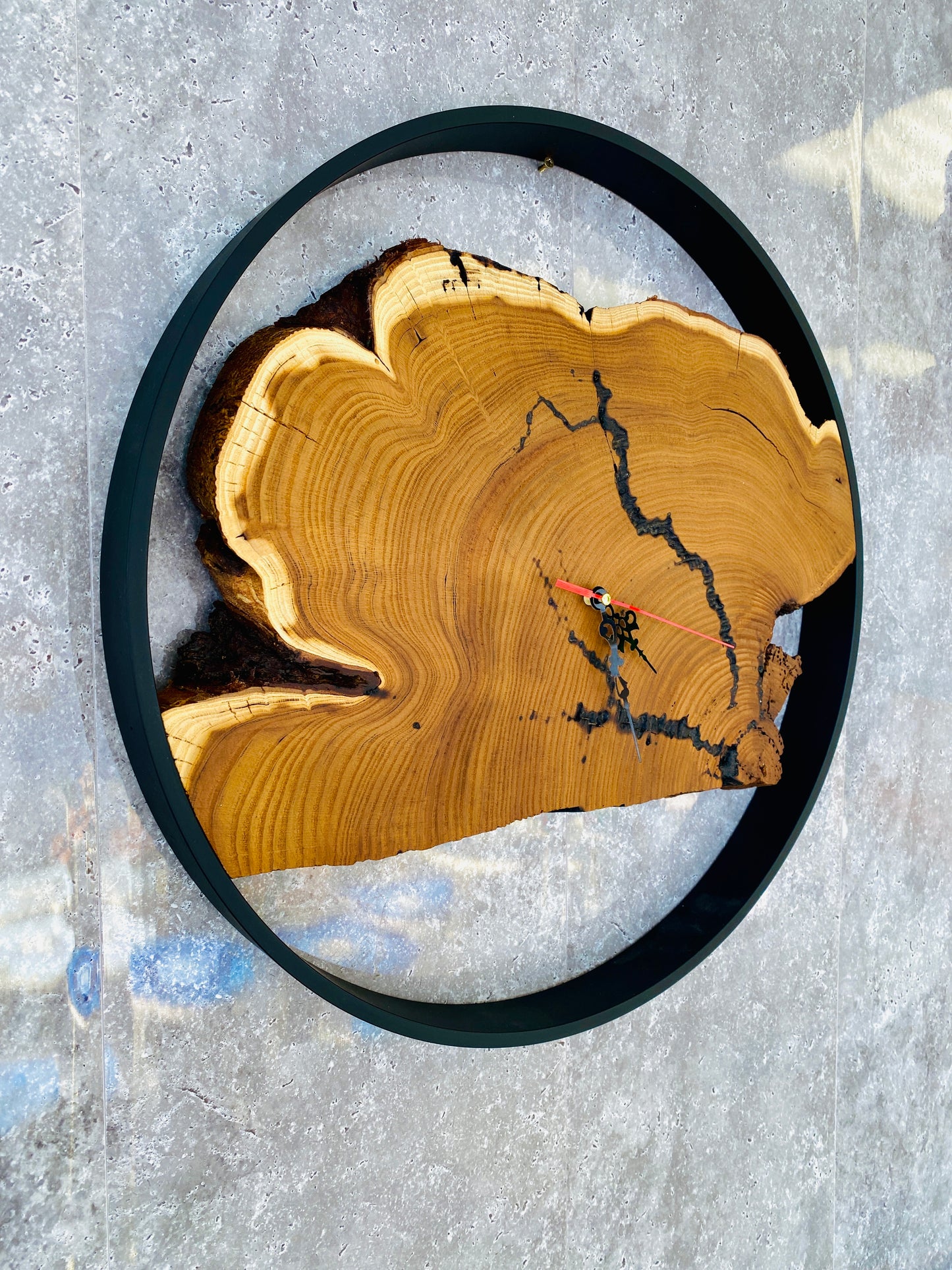 Large Handmade Rustic Ring wall Clock