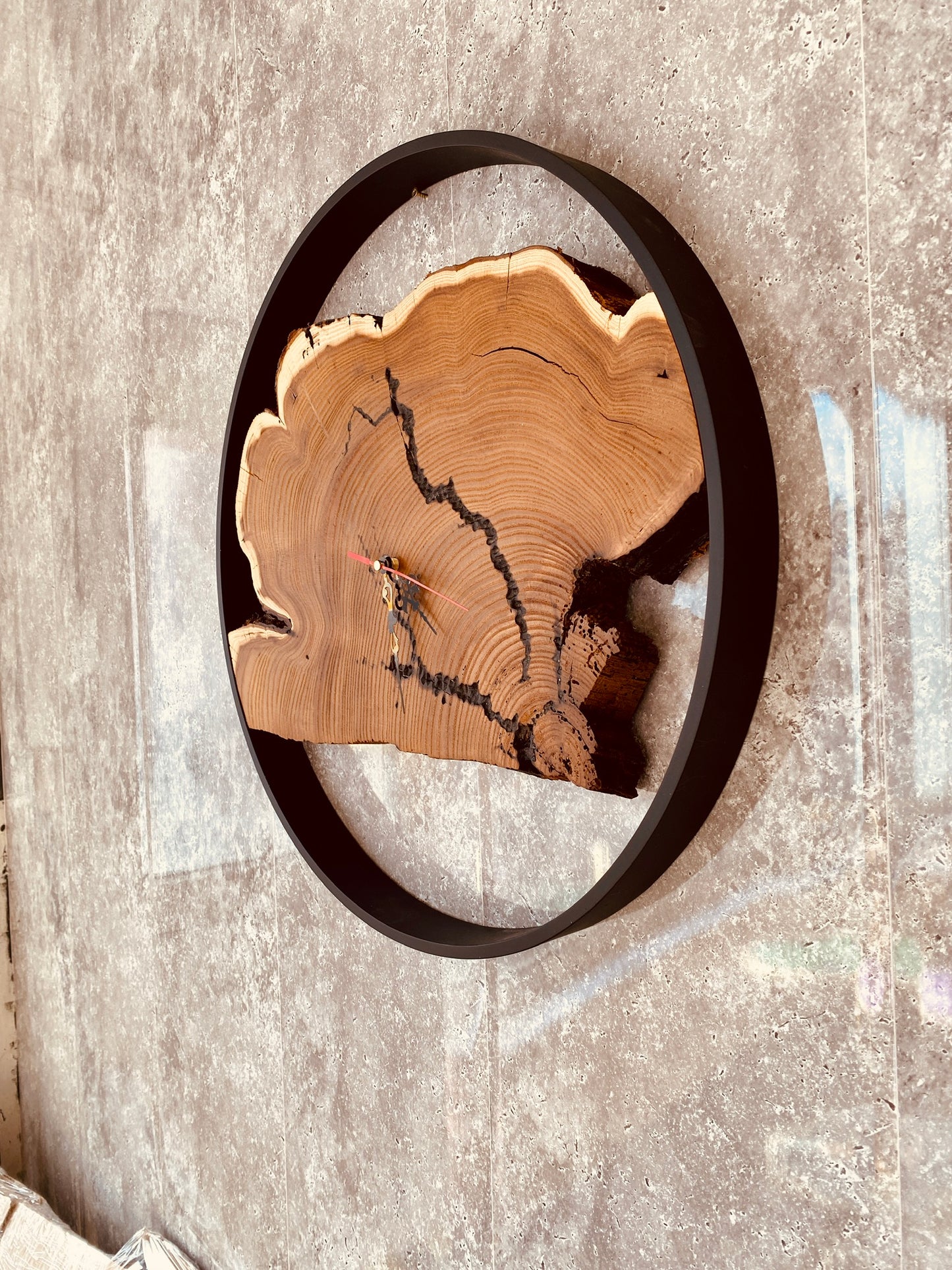 Large Handmade Rustic Ring wall Clock